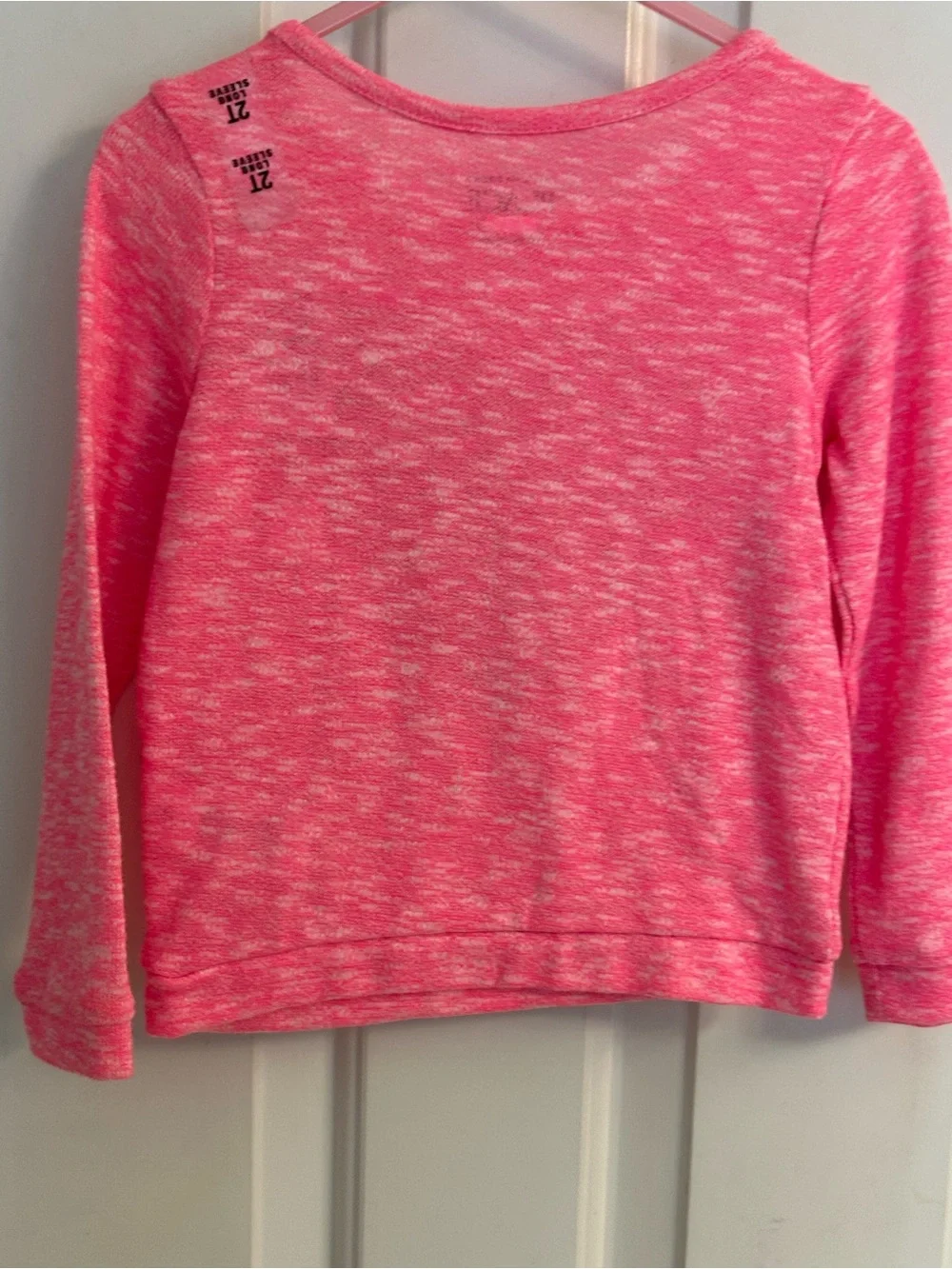 NWT- Girls The Children’s Place Pink Heart Graphic Long-Sleeve Top